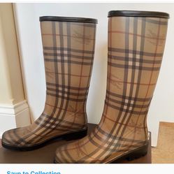 Size 10 US Burberry Rainboots 