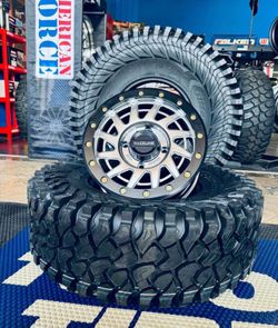 On sale. RACELINE 15x7 4x137 Beadlock wheels & 32x10-15 Obor Rocscraper tires for CAN AM HONDA UTV SXS (We Finance)