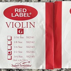 Violin Strings D, G, and A 1/2 Size(all 3  Only $5)