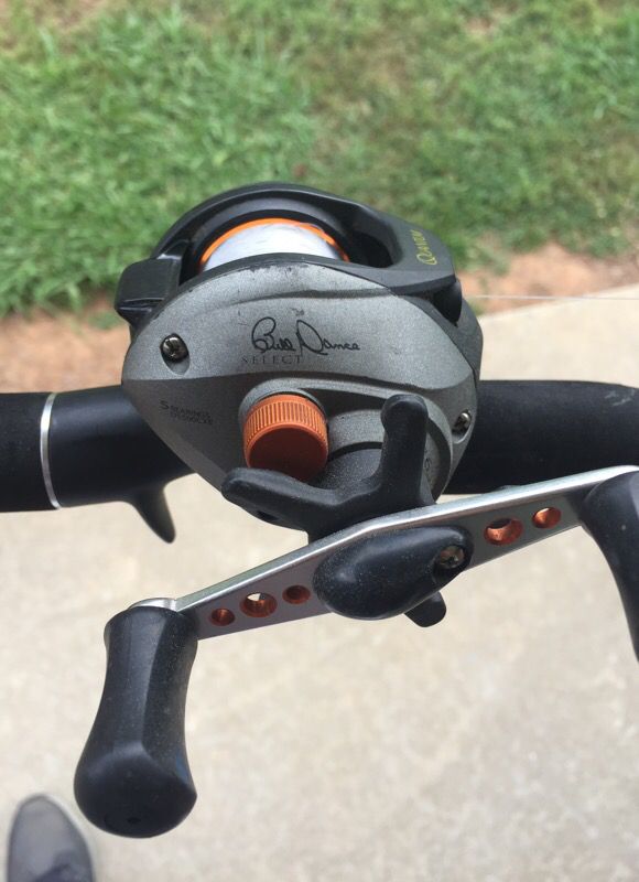 Quantum bill dance 5 bearing baitcaster on bass pro rod 6.6 for Sale in  Asheboro, NC - OfferUp