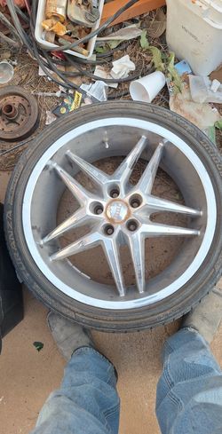 Low Profile Tires 5 Lug Nut Chrome  Dub Rims