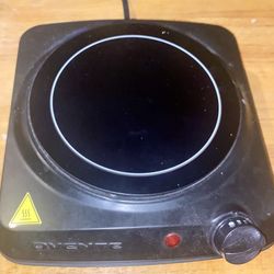 OVENTE ELECTRIC SINGLE BURNER CERAMIC GLASS HOTPLATE COOKTOP PORTABLE CONTER TOP STOVE