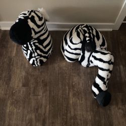 ZEBRA wall Hanging Soft Sculpture Whimscal  Decoration Child 