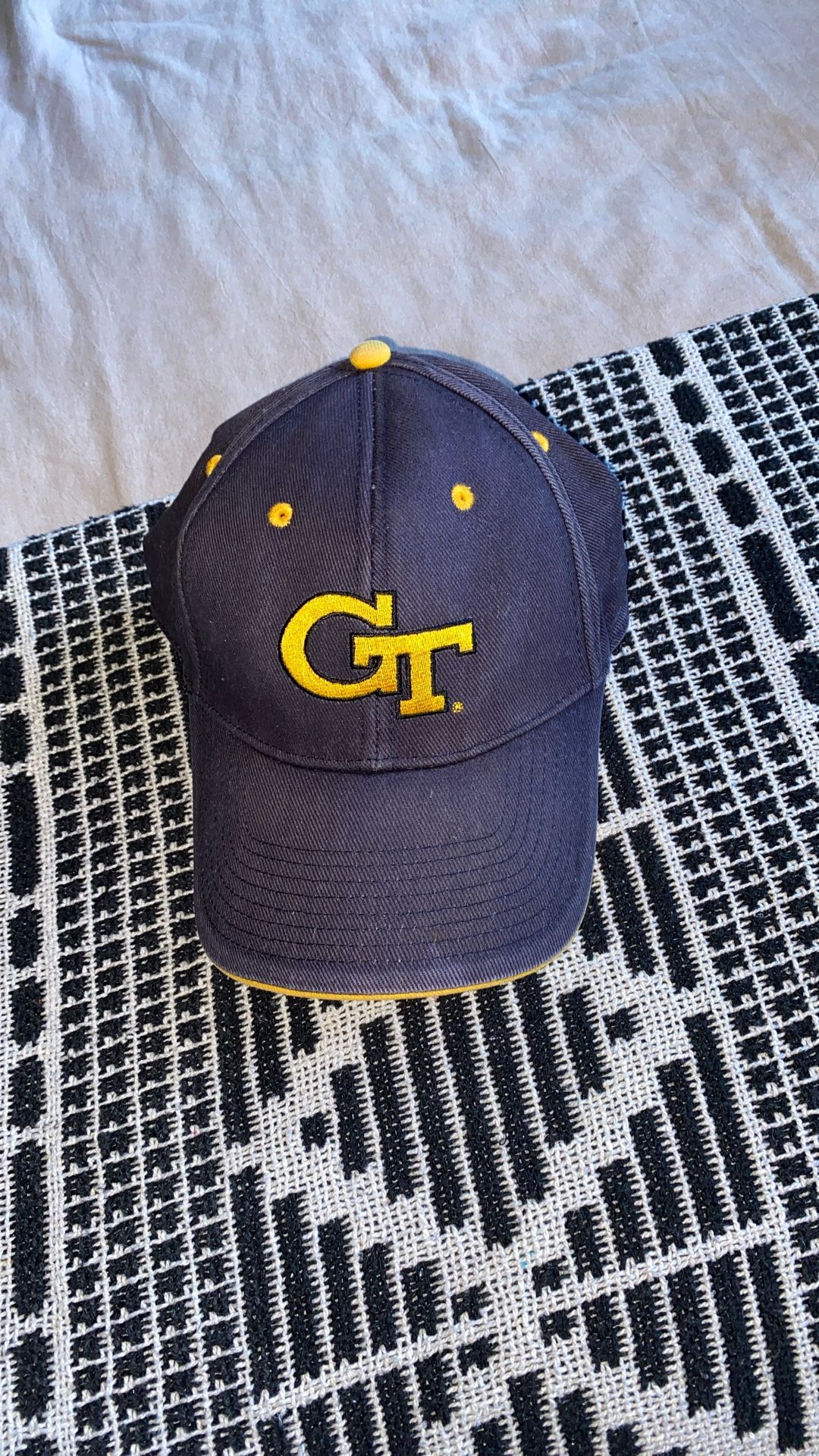 GEORGIA TECH YELLOW JACKETS VELCRO HAT MENS