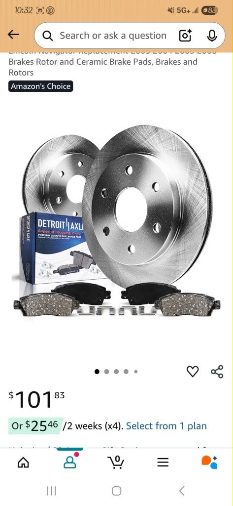 Detroit Axle Rear Rotors And Brake Pads