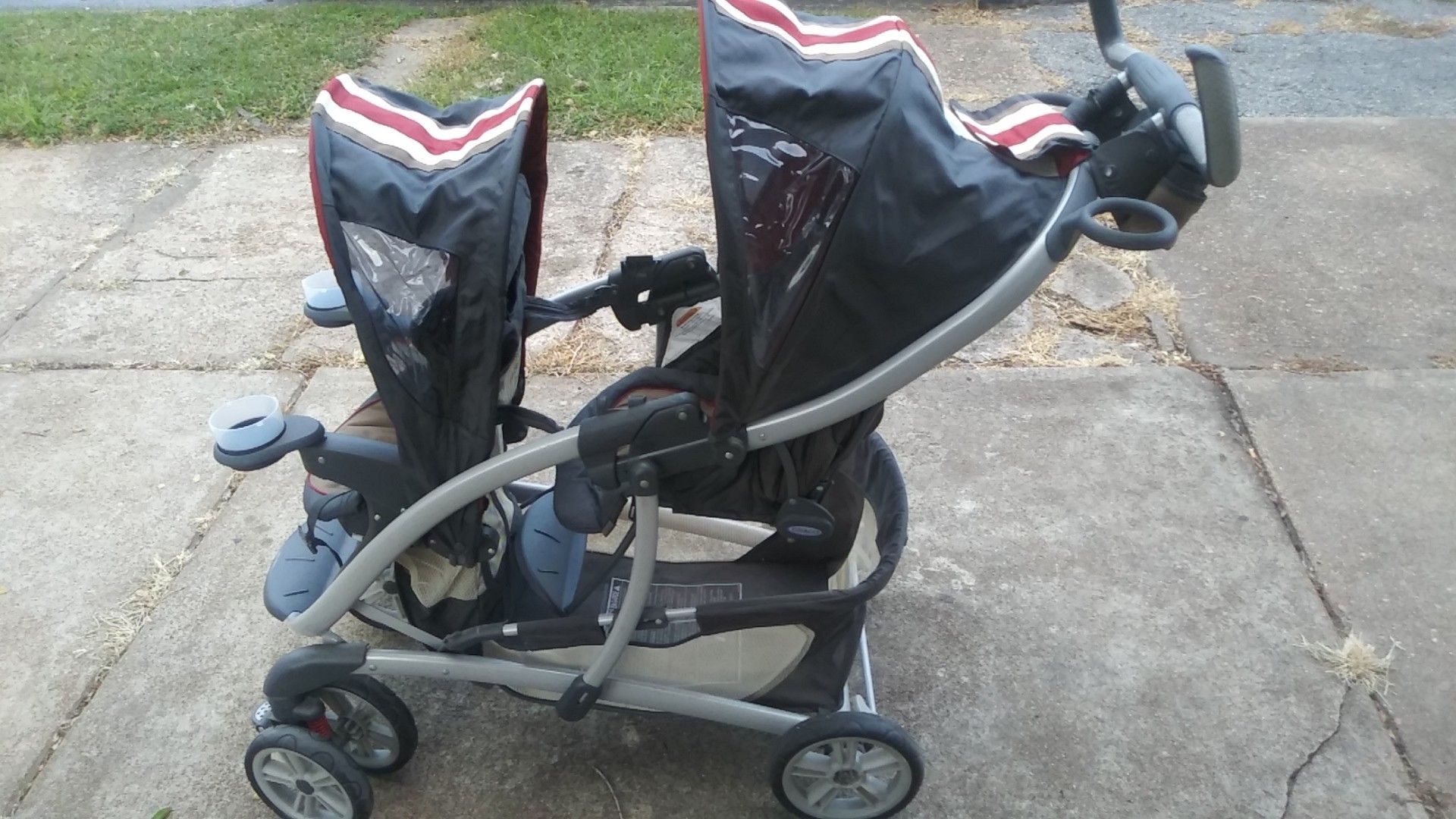 Graco brand double seated , graco stroller