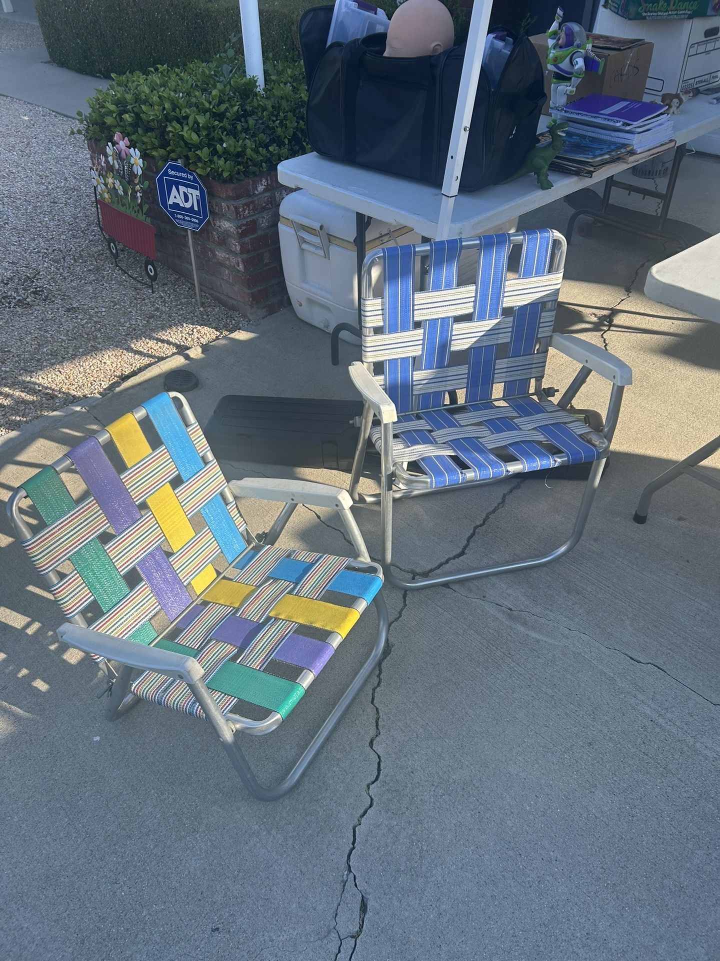 Old School Aluminum Chairs