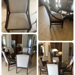 6 Pc Dining Set &. 2 Barstools
