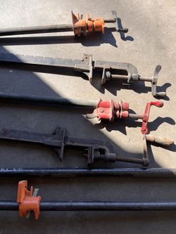 Vintage Heavy Duty Gluing Pipe Clamp Fixture