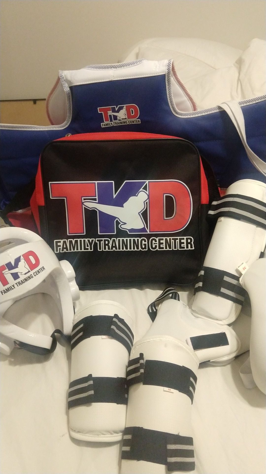 Take Kwon do sparring gear pads