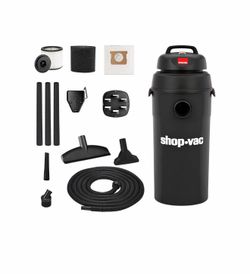 5 Gallon 5.5 Peak HP Hangup Wet/Dry Vacuum, 1.25 Inch Diameter x 18 Foot Hose, 6 Foot Cord, Wall Mount Included, Ideal for Garage, Workshop & Home