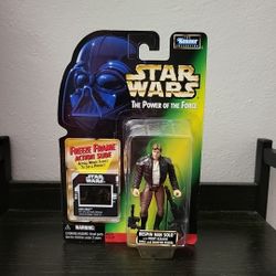 New Kenner Star Wars POTF Han Solo W/ Freeze Frame Green Card D