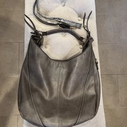 KILAMAL Hobo Bag Purse Faux Leather. Gray