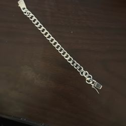 8 Inch Curb Link Bracelet 925 Silver