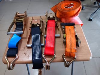 Ratcheting Tie-downs Straps Heavy Duty