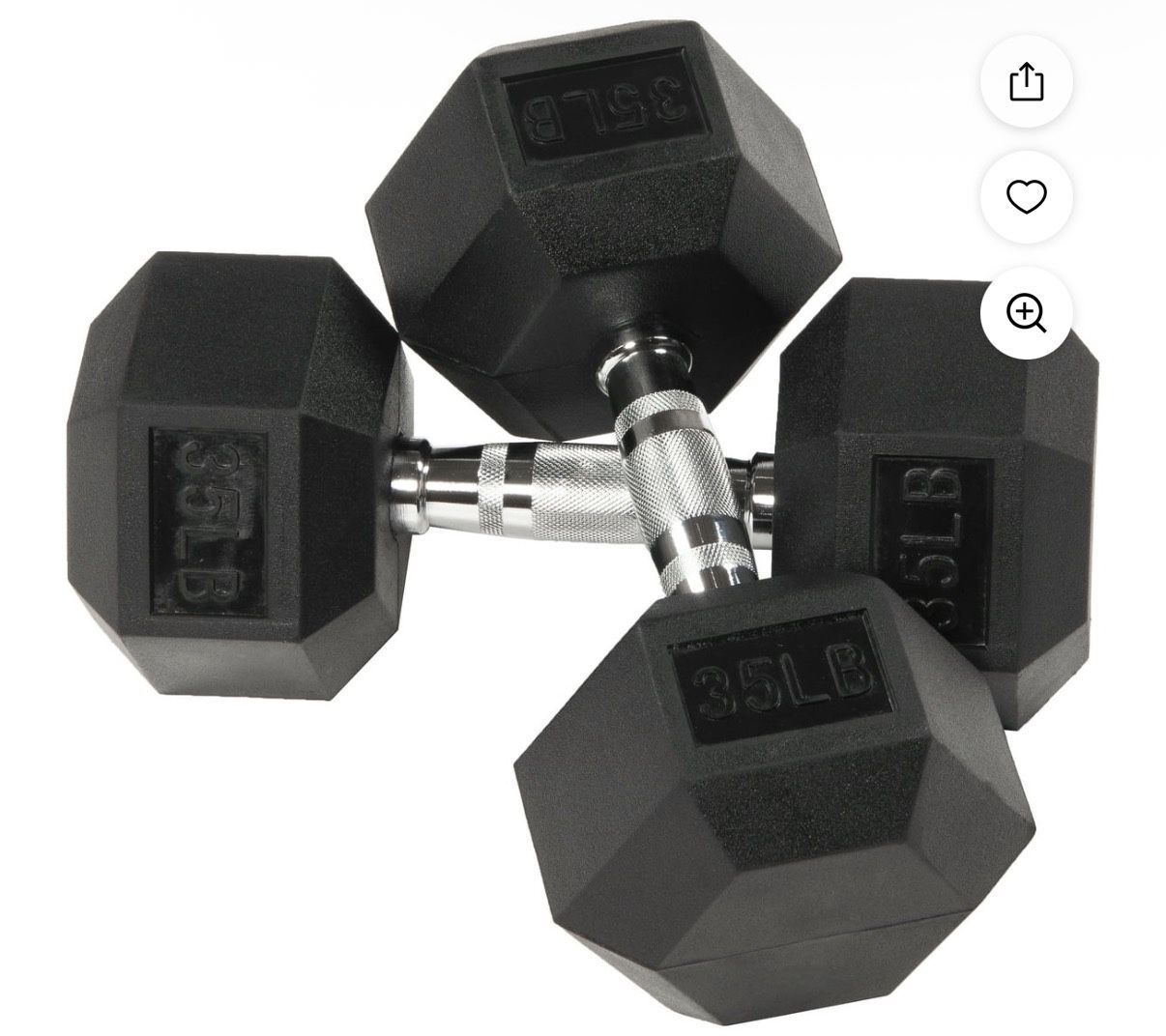 35 Lbs/Pounds Dumbbells Set