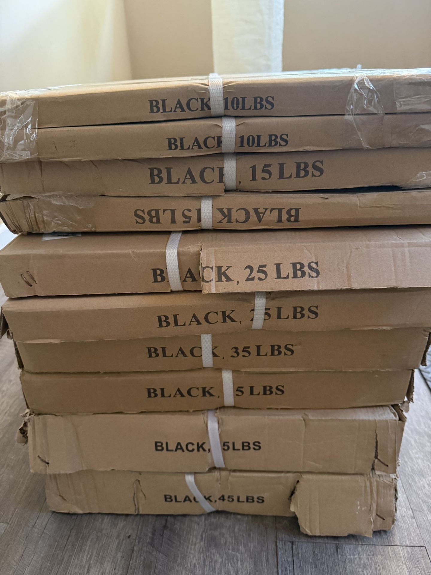 260lbs Olympic Bumper Weight Plates Set