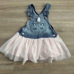 12-18m Unicorn Jean Dress 