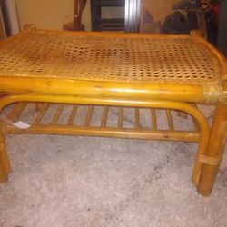 Bamboo N Wicker Table