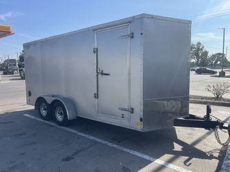 7x16 Ft Enclosed Trailer