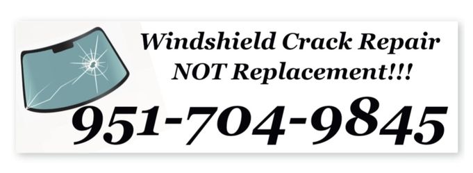 Windshield Crack Repair NOT Replacement 