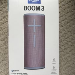 Brand New / Sealed - Ultimate Ears Boom 3 Portable Bluetooth Wireless Speaker (Waterproof) — Seashell Peach