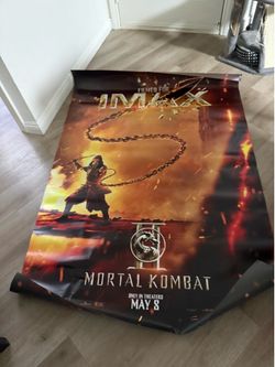 Plastic mortal combat poster