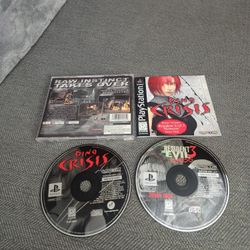 Dino Crisis 1 And 2 Playstation PS1 Complete Capcom