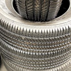 SET FOUR TIRES 265/70/17 BRIGESTONE DULER SEMI NEW 