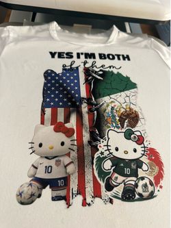 USA and Mexico hello kitty soccer shirts