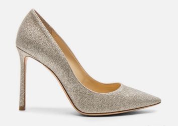 Jimmy Choo Romy in Platinum Ice With Box