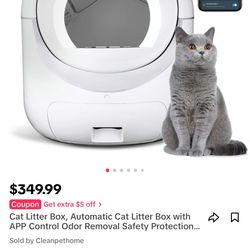 Automatic Self Cleaning Litter Box W/ App Control