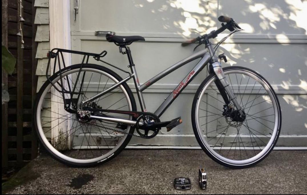 Spot Brand Acme Grey 42cm Stepthrough Road Bike