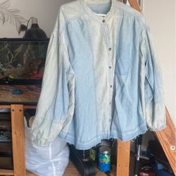 Free People Denim Shirt 