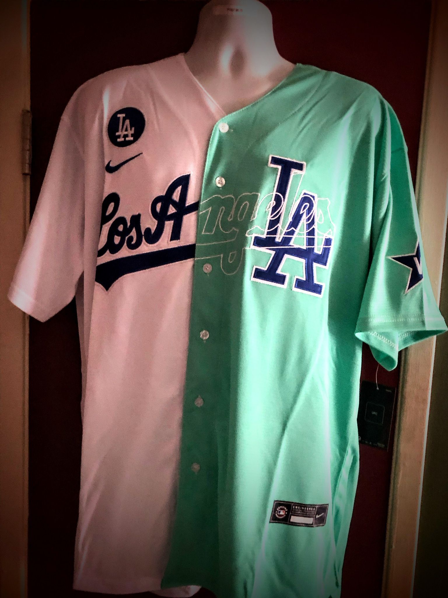 Los Angeles Dodgers #22 Bad Bunny Commemorative Baseball Jersey -S,L,XL.2X.3X