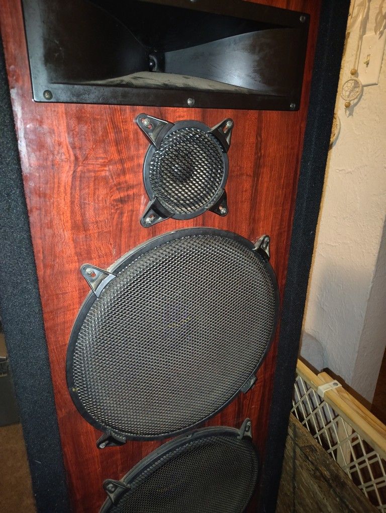 set of pro studio loud speakers /perfect for a DJ or someone who likes their music