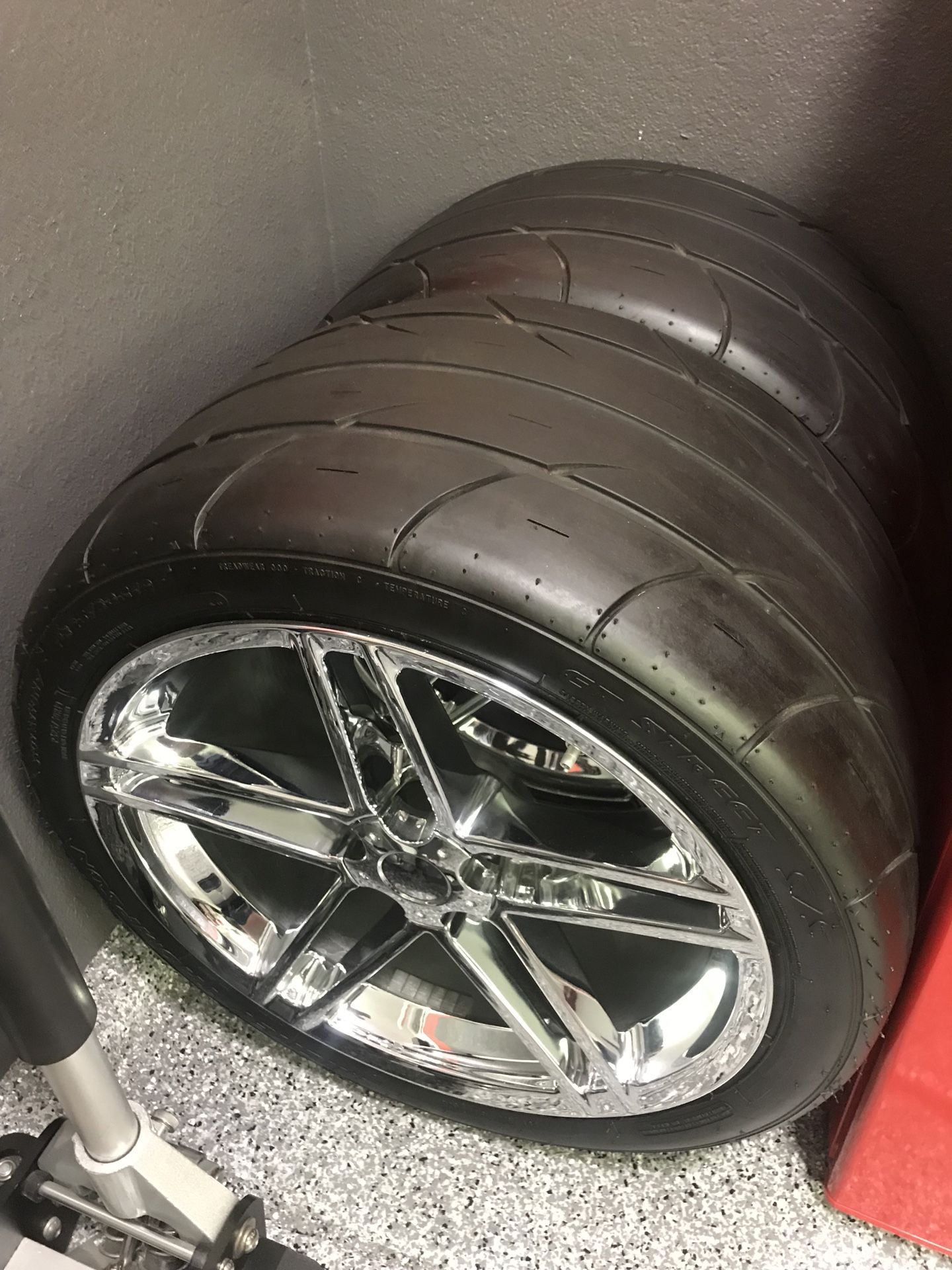 OEM GM SPEEDLINE C6 Z06 Wheels and MT Drag Radials