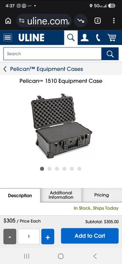 Brand new pelican equipment case
