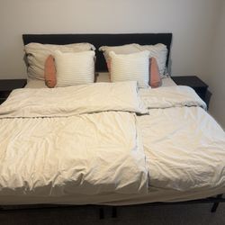 King Bed Frame And Headboard $100 OBO