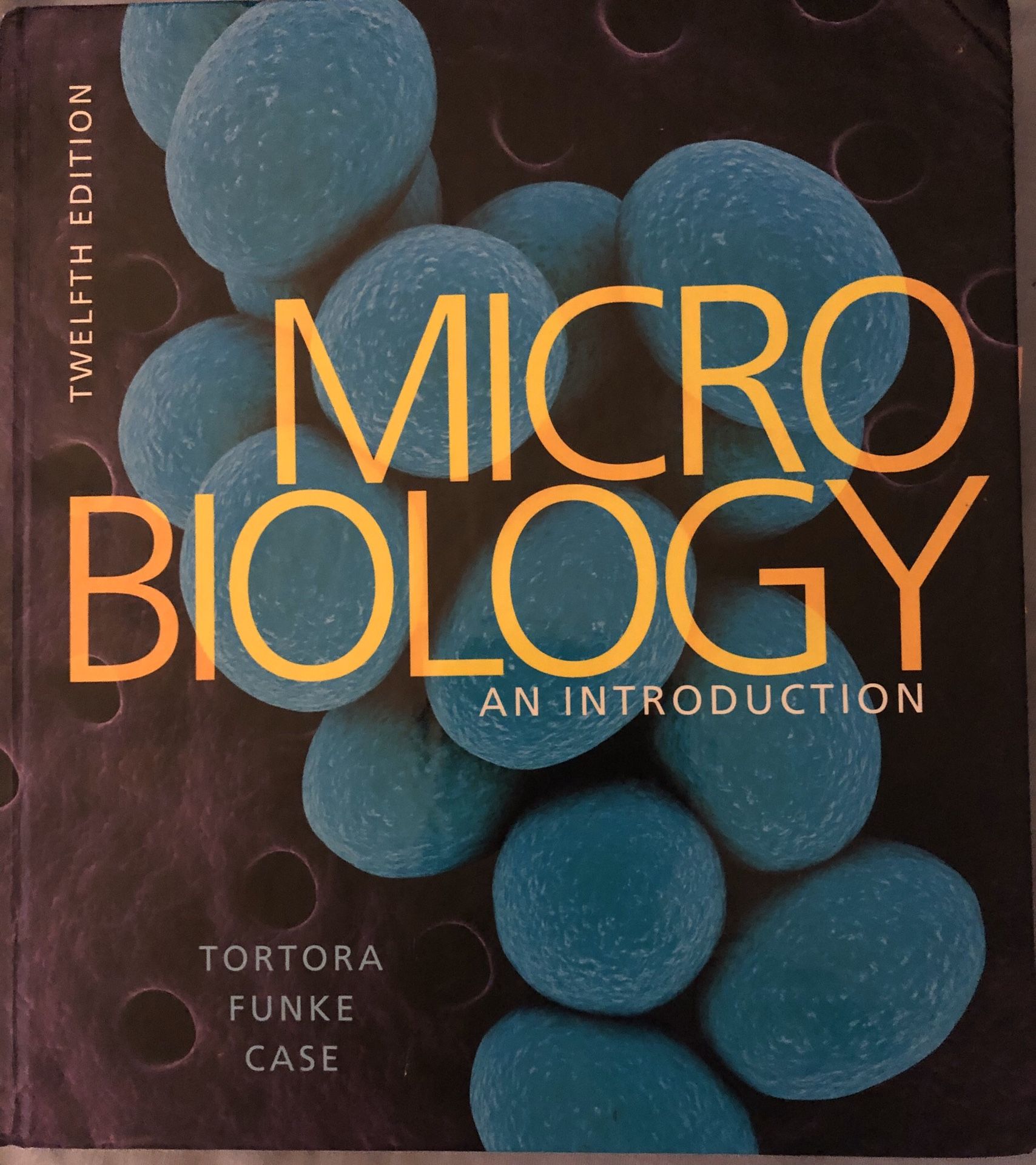 Microbiology 12th edition book for college course