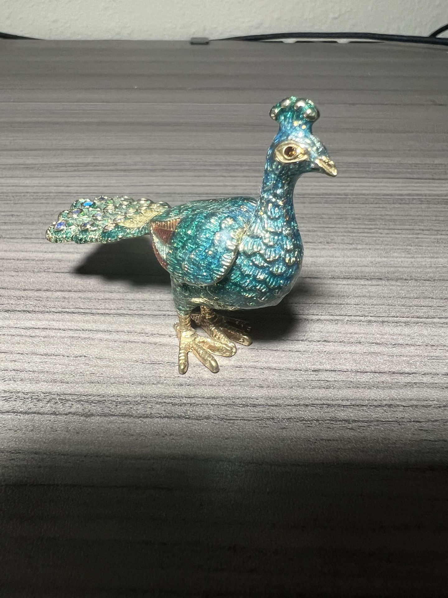 Colorful Peacock Figurine
