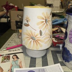 Vase, Yellow Flowers MCM