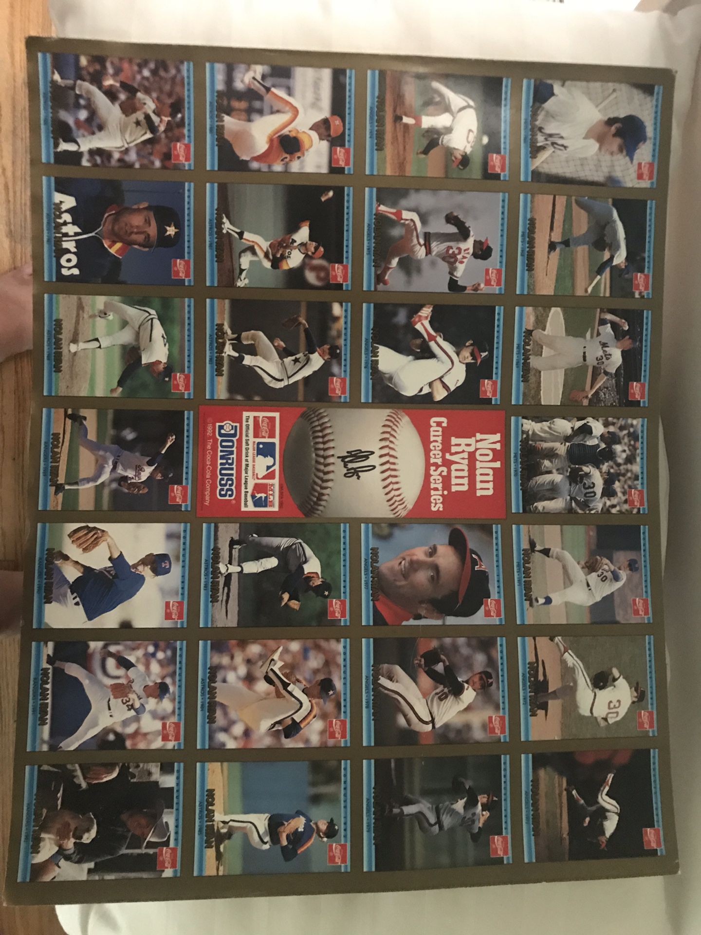 Nolan Ryan baseball card sales posters