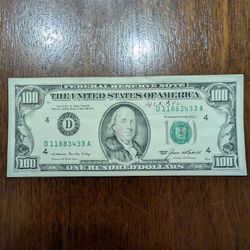 100 Dollar Bill Circulated Series 1985
