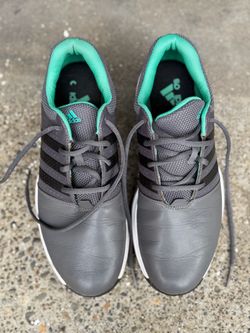 Adidas Gray and Teal Golf Shoes