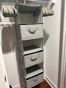 Kids Closet Organization Bundle – Hanging Organizer + 48 Velvet Hangers