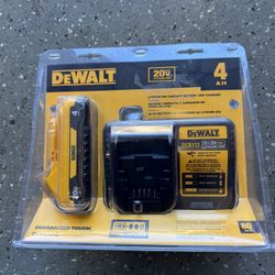 Dewalt Battery And Charger 20V. 4 Amp