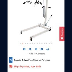 Hoyer® Deluxe Hydraulic Patient Lift Willing To Drop Price