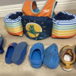 Speedo Splash Jammer - Blue/Green/Teal: Life Jacket Vest