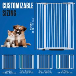 New tall pet gate 51x30-41”